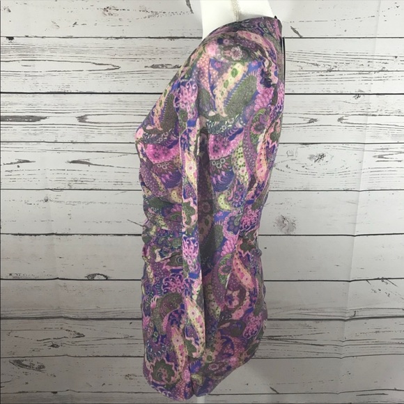 NWT Alex Marie v neck blouse paisley pattern - Picture 3 of 6